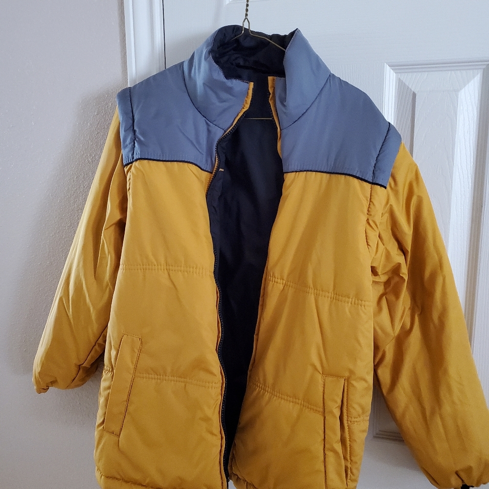 Boys reversible jacket black/gold